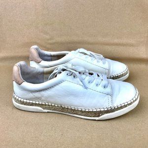 DOLCE VITA White Leather Espadrille Sneakers Sz 10